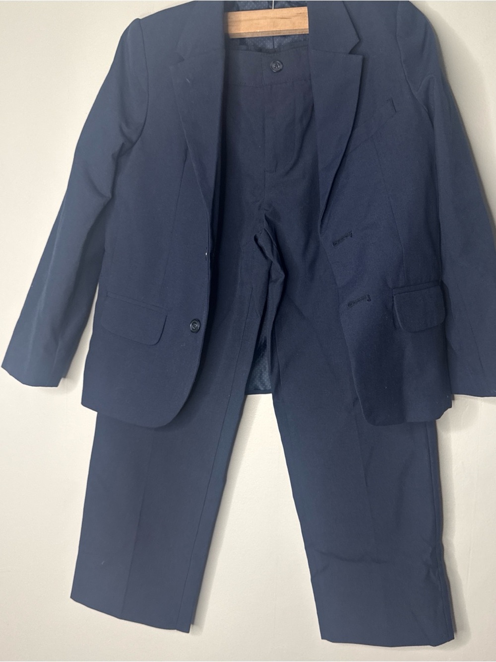 Boys Navy Blazer and Pants Suit - Classic Tailored Fit